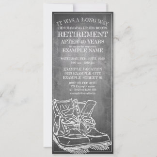 Announcement of retirement with old boots V3.0