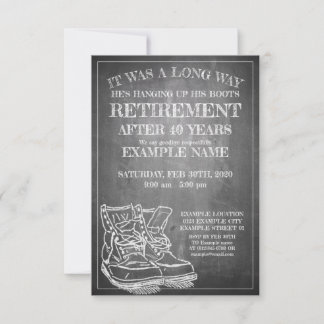 Announcement of retirement with old boots V3.0