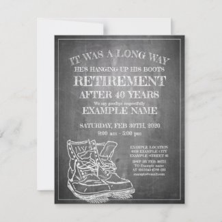 Announcement of retirement with old boots V3.0