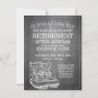 Announcement of retirement with old boots V3.0