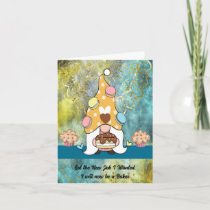 Announcing a New Job as a Baker Card
