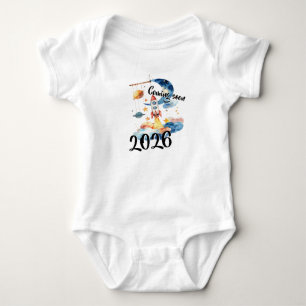 Announcing pregnancy 2026 Rocket Space  Baby Bodysuit