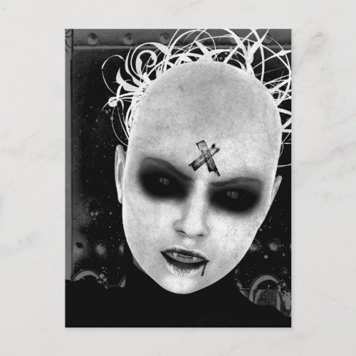 Annoyance Gothic Vampire Art Postcard