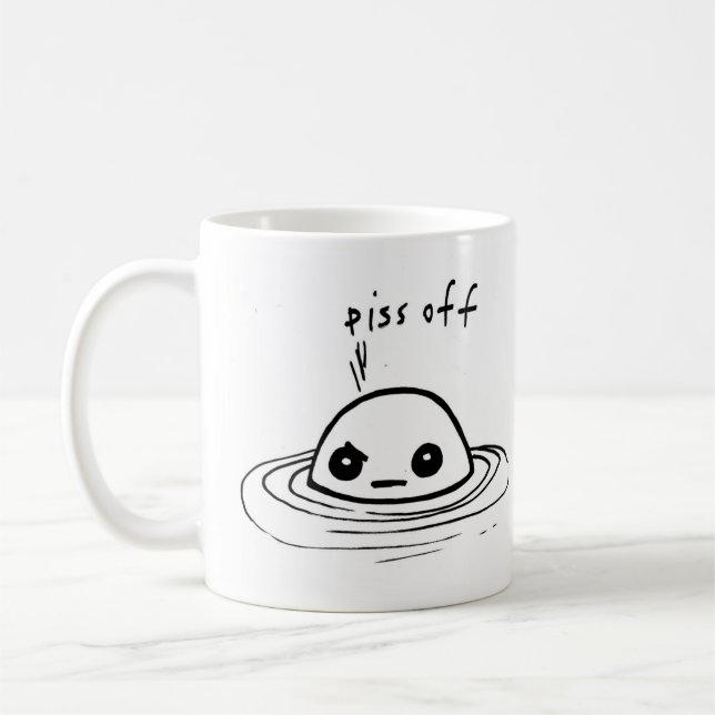 annoyed baby seal coffee mug (Left)