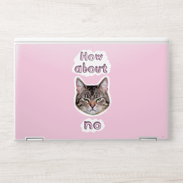 Annoyed Cat HP Laptop Skin (Front)