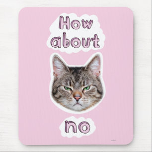 Annoyed Cat Mouse Pad