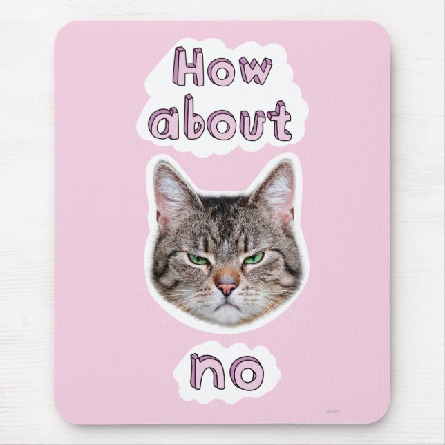 Annoyed Cat Mouse Pad (Front)