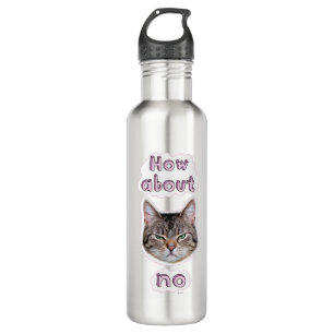 Annoyed Cat Stainless Steel Water Bottle