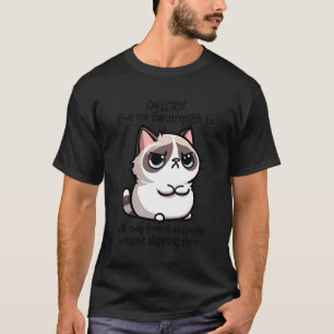 Annoyed Cat Walk Away Stupid People Sarcastic Humo T-Shirt