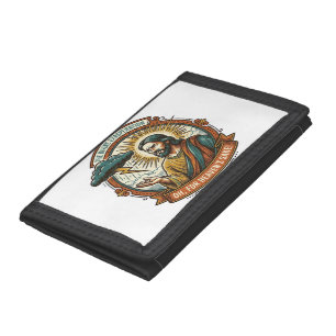 Annoyed Jesus Dark Rain Cloud Lightning Weather Hu Trifold Wallet