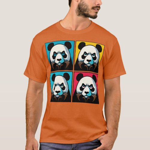 Annoyed Panda Funny Panda Art 1 T_Shirt