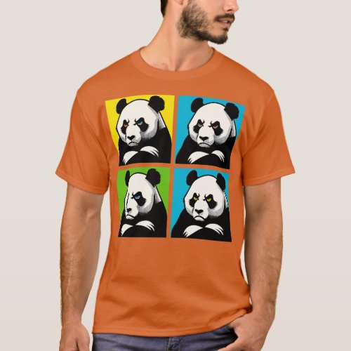 Annoyed Panda Funny Panda Art T_Shirt