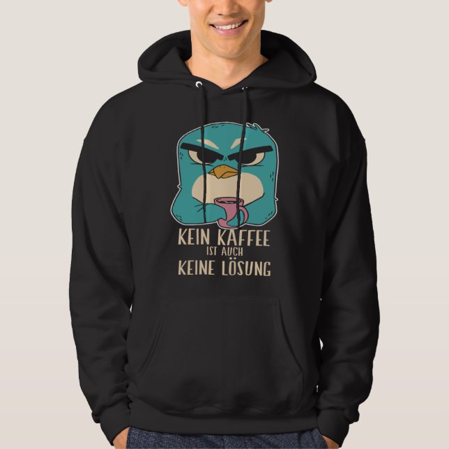 Annoyed penguin coffee espresso men women hoodie (Front)