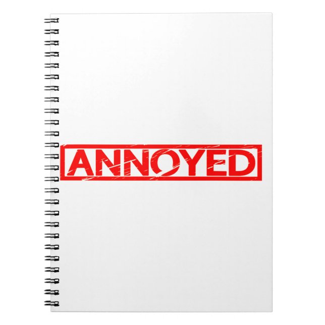 Annoyed Stamp Notebook (Front)