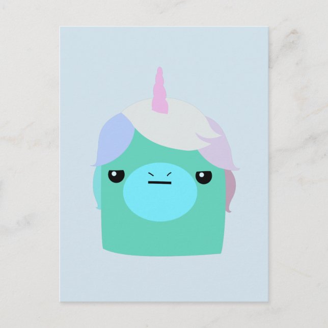 Annoyed Unicorn Postcard (Front)