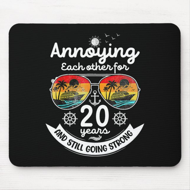 Annoying Each Other 20 Year 20th Wedding Anniversa Mouse Pad (Front)
