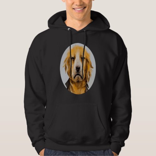 Annoying Golden Retriever Dog with Bad Mood Dogs Hoodie