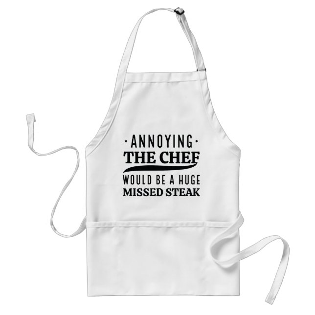 Annoying The Chef Adult Apron (Front)
