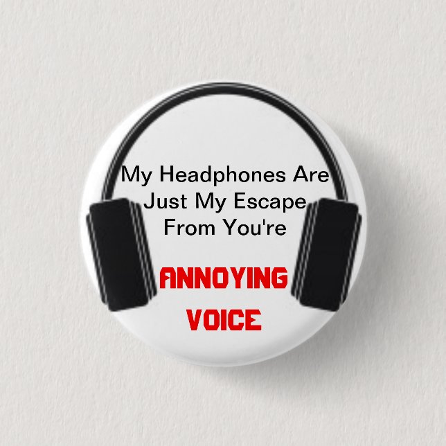 Annoying Voice Headphones Button (Front)