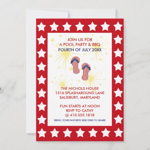 Annual 4th of July Party Invitations