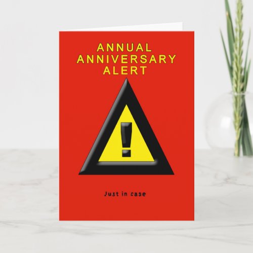 Annual Anniversary Alert Card