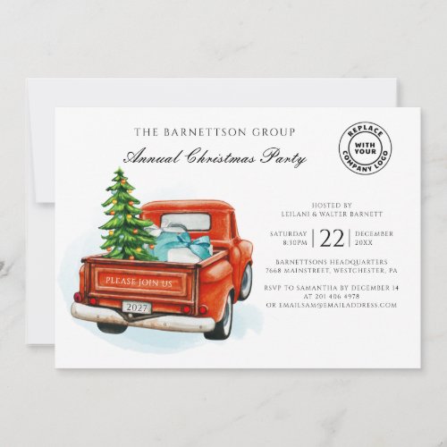 Annual Business Christmas Holiday Party Invitation