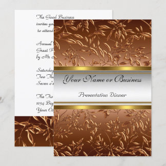 Annual Business Presentation  Dinner Invitation