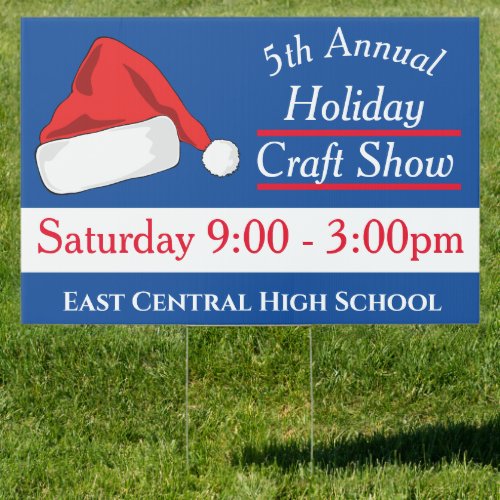 Annual Christmas Craft Show Displays Sign