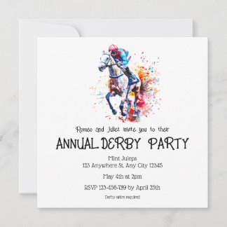 Annual Derby Party Invitation
