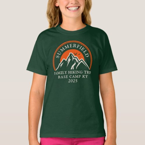 Annual Family Hiking Trip Mountains Matching  T_Shirt