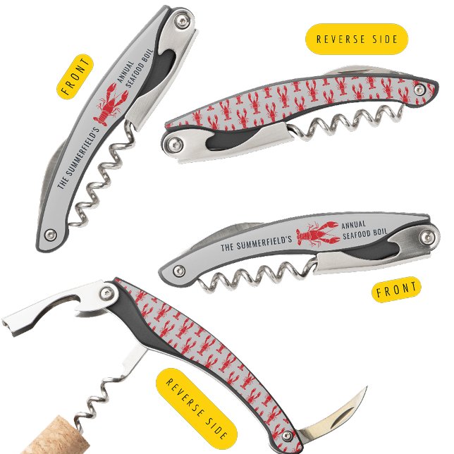 Annual Family Lobster Boil Custom Summer Party Waiter's Corkscrew (Annual Family Lobster Boil Custom Summer Party Waiter's Corkscrew)