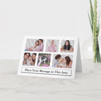Annual Family Photos Custom Greeting Card by giftsbygenius at Zazzle