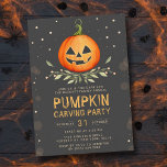 Annual Family Pumpkin Carving Party Halloween Invitation<br><div class="desc">Celebrate Halloween in style this year with these trendy pumpkin carving invitations. The design is easy to personalize with your special event wording and your guests will be thrilled when they receive these fabulous invites.</div>