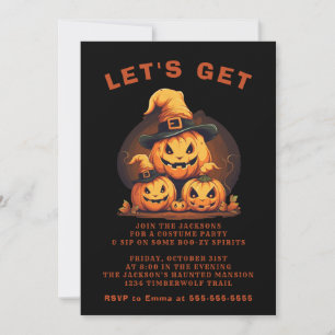 Annual Family Pumpkin Party Halloween Invitation