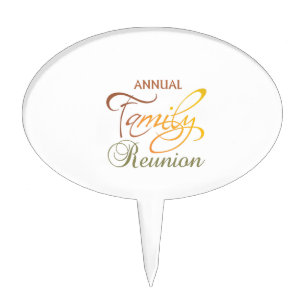 Annual Family Reunion Cake Topper