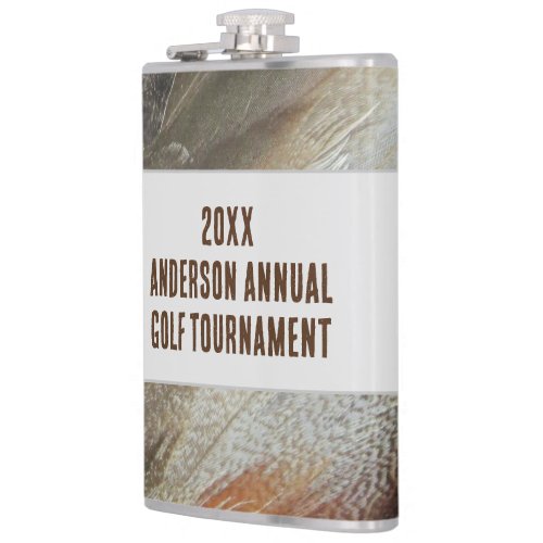 Annual Family Reunion Feather Golf Tournament Flask
