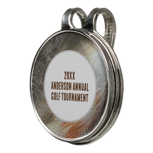 Annual Family Reunion Feather Golf Tournament Golf Hat Clip