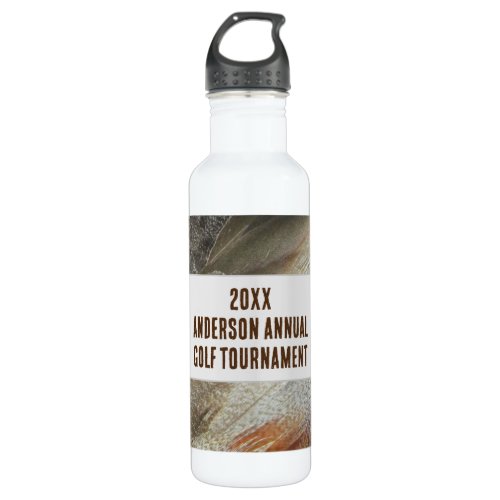 Annual Family Reunion Feather Golf Tournament Stainless Steel Water Bottle