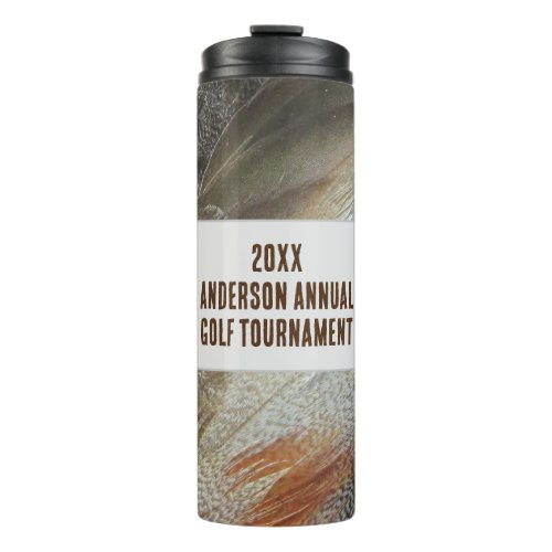 Annual Family Reunion Feather Golf Tournament Thermal Tumbler