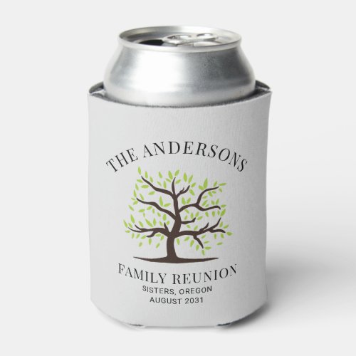 Annual Family Reunion Genealogy Tree Custom Can Cooler