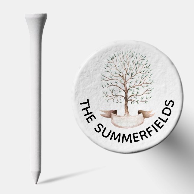 Annual Family Reunion Genealogy Tree Custom Golf Tees (Combo)
