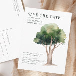 Annual Family Reunion Genealogy Tree Save the Date Announcement Postcard<br><div class="desc">Modern save the date card for your annual family reunion you can easily customize by clicking the "Personalize" button.</div>
