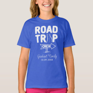 Annual Family Road Trip Typography Custom Vacation T-Shirt