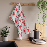 Annual Family Summer Seafood  Boil Custom Kitchen Towel<br><div class="desc">It's here again. The annual summer party event you plan for the whole family to hang, eat and drink. Commemorate this year with a matching family design to make the photo look perfect and keep the memory alive for years. Add your family details by clicking the "Personalize" button above. TIP:...</div>