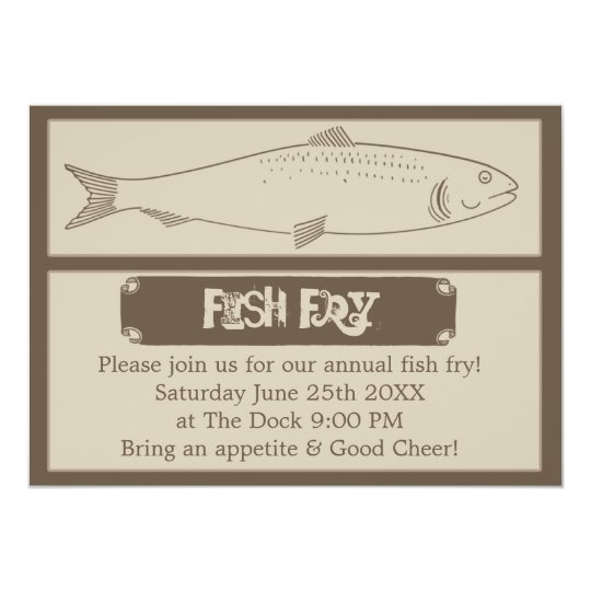 Fish Fry Invitation Template 4