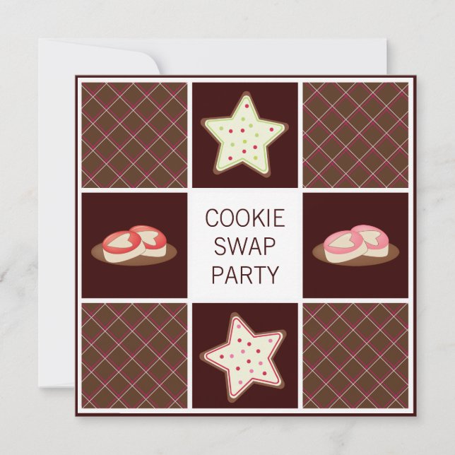 Annual Holiday Cookie Swap Party Invitations (Front)