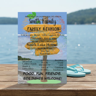 Annual Lake Reunion Invitation