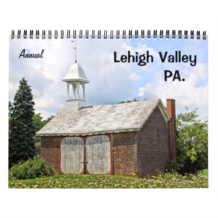 Lehigh Calendar 2022 Annual Lehigh Valley Pa Wall Calendar | Zazzle.com