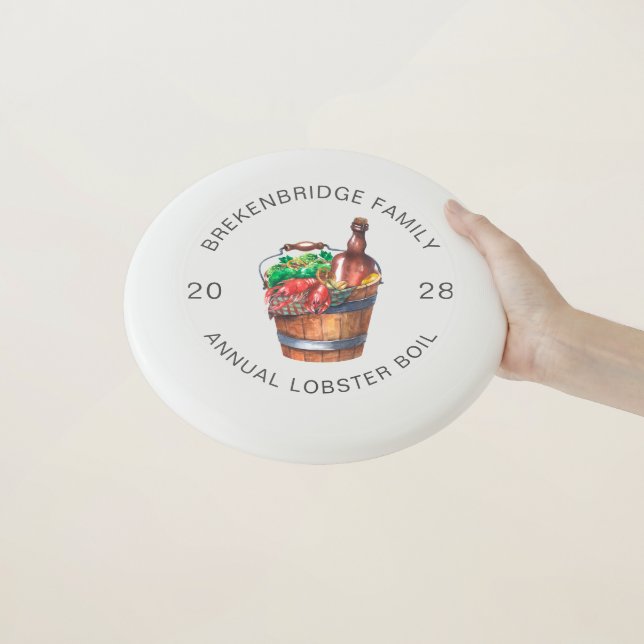 Annual Lobster Boil and Summer Party Custom Wham-O Frisbee (In Hand)