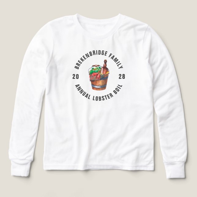 Annual Lobster Boil Summer Reunion Party Tri-Blend Shirts (Design Front)